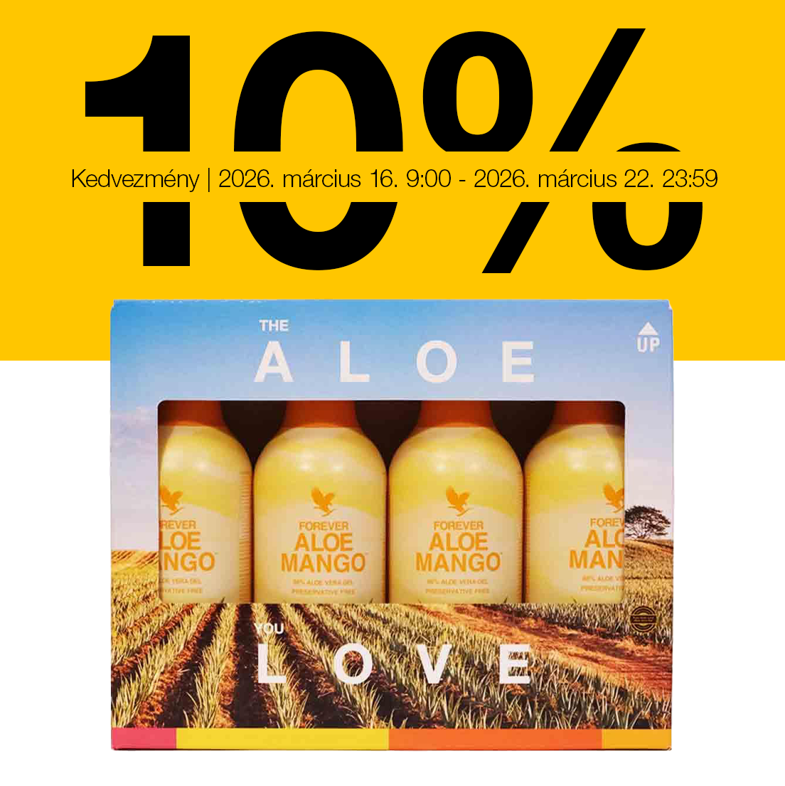 4 Pack Aloe Mango -10% Promo